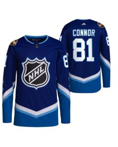 Men's Winnipeg Jets #81 Kyle Connor 2022 All-Star Blue Stitched Jersey