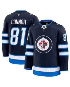 Men's Winnipeg Jets #81 Kyle Connor Navy 2024-25 Home Stitched Hockey Jersey