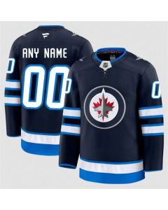 Men's Winnipeg Jets Active Player Custom Navy 2024-25 Home Stitched Hockey Jersey