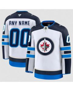 Men's Winnipeg Jets ACTIVE PLAYER Custom White 2024-25 Away Stitched Hockey Jersey