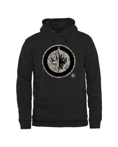 Men's Winnipeg Jets Black Rink Warrior Pullover Hoodie