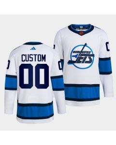Men's Winnipeg Jets Custom White 2022-23 Reverse Retro Stitched Jersey