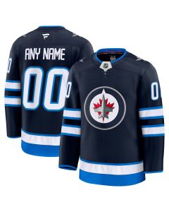 Men's Winnipeg Jets Navy Home Premium Custom Jersey