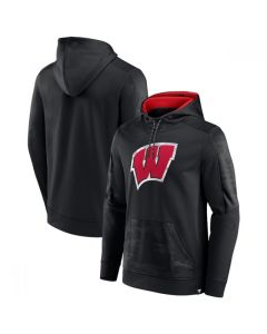 Men's Wisconsin Badgers Black On The Ball Pullover Hoodie