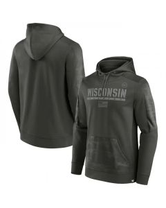 Men's Wisconsin Badgers Olive OHT Military Appreciation Guardian Pullover Hoodie