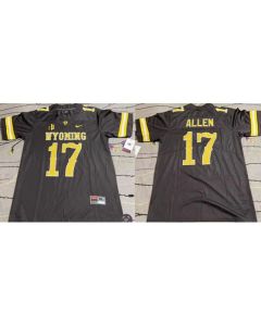 Men's Wyoming Cowboys Active Player Custom Brown Stitched College Football Jersey