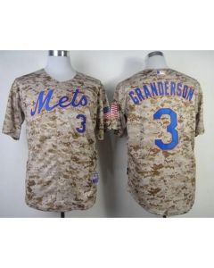 Mets #3 Curtis Granderson Alternate Camo Cool Base Stitched MLB Jersey