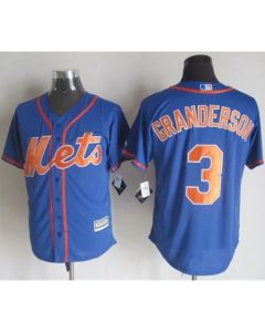 Mets #3 Curtis Granderson Blue Alternate Home New Cool Base Stitched MLB Jersey