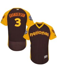 Mets #3 Curtis Granderson Brown Flexbase Authentic Collection 2016 All-Star National League Stitched MLB Jersey