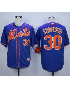 Mets #30 Michael Conforto Blue Alternate Home Cool Base Stitched MLB Jersey