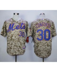 Mets #30 Michael Conforto Camo Alternate Cool Base Stitched MLB Jersey