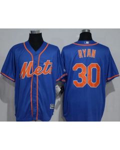 Mets #30 Nolan Ryan Blue New Cool Base Alternate Home Stitched MLB Jersey