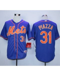 Mets #31 Mike Piazza Blue Alternate Home Stitched MLB Jersey