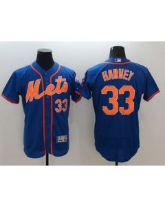 Mets #33 Matt Harvey Blue Flexbase Authentic Collection Stitched MLB Jersey