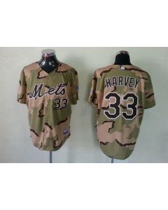 Mets #33 Matt Harvey Green(Grey NO.) Alternate Road Cool Base Stitched MLB Jersey