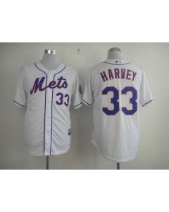 Mets #33 Matt Harvey White Cool Base Stitched MLB Jersey