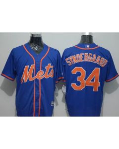 Mets #34 Noah Syndergaard Blue New Cool Base Alternate Home Stitched MLB Jersey