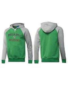 Miami Dolphins Heart & Soul Pullover Hoodie Green & Grey