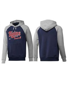 Minnesota Twins Pullover Hoodie Dark Blue & Grey