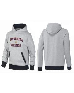 Minnesota Vikings Heart & Soul Pullover Hoodie Grey & Black