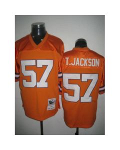 Mitchel & Ness Broncos #57 Tom Jackson Orange Stitched Throwback NFL Jersey