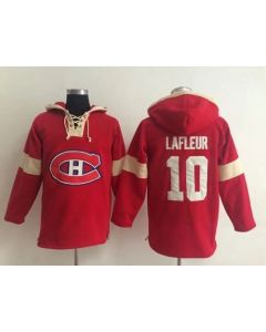 Montreal Canadiens #10 Guy Lafleur Red Pullover NHL Hoodie
