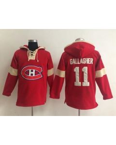 Montreal Canadiens #11 Brendan Gallagher Red Pullover NHL Hoodie