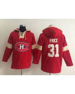 Montreal Canadiens #31 Carey Price Red Pullover NHL Hoodie