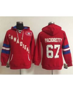 Montreal Canadiens #67 Max Pacioretty Red Women's Old Time Heidi NHL Hoodie