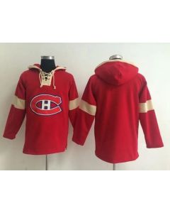 Montreal Canadiens Blank Red Pullover NHL Hoodie