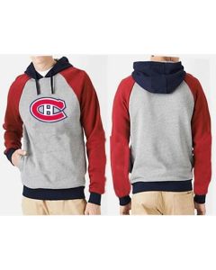 Montreal Canadiens Pullover Hoodie Grey & Red