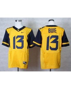 Mountaineers #13 Andrew Buie Gold Stitched NCAA Jersey