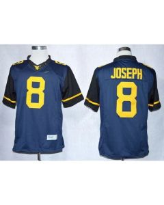 Mountaineers #8 Karl Joseph Navy Blue Limited Stitched NCAA Jersey