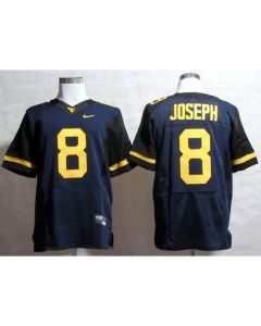 Mountaineers #8 Karl Joseph Navy Blue Stitched NCAA Jersey