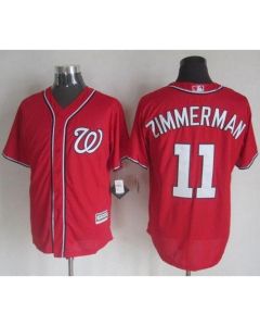 Nationals #11 Ryan Zimmerman Red New Cool Base Stitched MLB Jersey