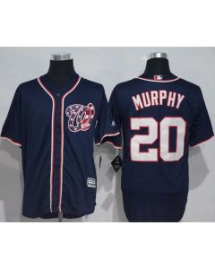 Nationals #20 Daniel Murphy Navy Blue New Cool Base Stitched MLB Jersey