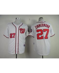 Nationals #27 Jordan Zimmermann White Cool Base Stitched MLB Jersey