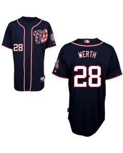 Nationals #28 Jayson Werth Blue Cool Base EStitched Youth MLB Jersey
