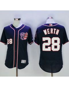 Nationals #28 Jayson Werth Navy Blue Flexbase Authentic Collection Stitched MLB Jersey