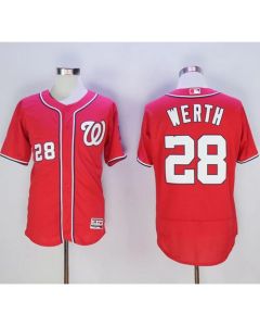 Nationals #28 Jayson Werth Red Flexbase Authentic Collection Stitched MLB Jersey