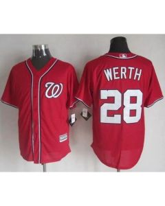 Nationals #28 Jayson Werth Red New Cool Base Stitched MLB Jersey