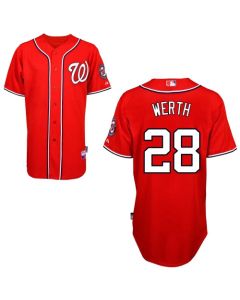 Nationals #28 Jayson Werth Red Stitched Youth MLB Jersey