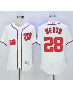 Nationals #28 Jayson Werth White Flexbase Authentic Collection Stitched MLB Jersey