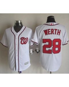 Nationals #28 Jayson Werth White New Cool Base Stitched MLB Jersey