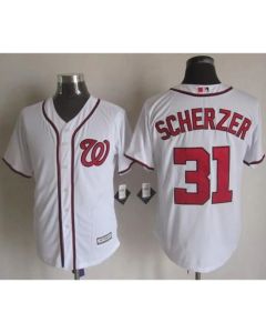 Nationals #34 Bryce Harper White New Cool Base Stitched MLB Jersey (White)