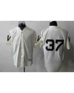 Nationals #37 Stephen Strasburg Cream 1924 Turn Back The Clock Stitched MLB Jersey