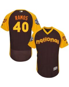 Nationals #40 Wilson Ramos Brown Flexbase Authentic Collection 2016 All-Star National League Stitched MLB Jersey