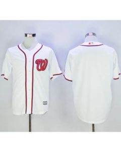 Nationals Blank White New Cool Base Stitched MLB Jersey