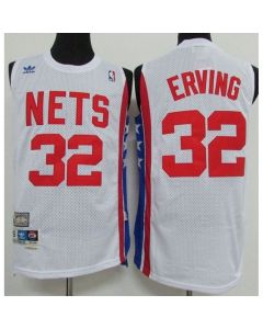 Nets #32 Julius Erving White ABA Retro Swingman Throwback Stitched NBA Jersey