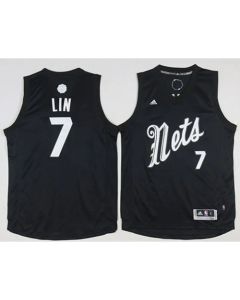 Nets #7 Jeremy Lin Black 2016-2017 Christmas Day Stitched NBA Jersey